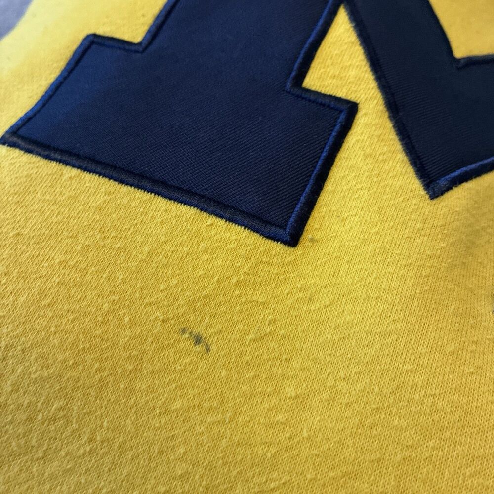 Michigan Wolverines Big Logo Youth Colosseum Volume Fleece Pullover Hoodie Sz L - Picture 10 of 12